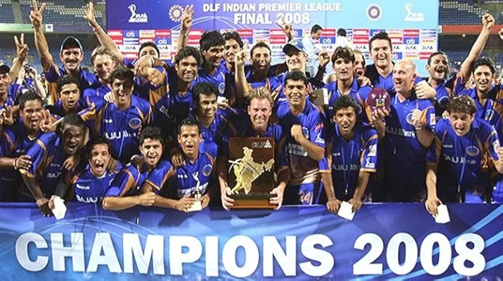 CricketLiveGame - IPL 2008 Champions: Rajasthan Royals