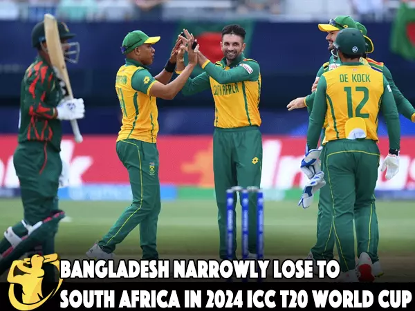 CricketLiveGame.com - Bangladesh narrowly lose to South Africa in 2024 ICC T20 World Cup