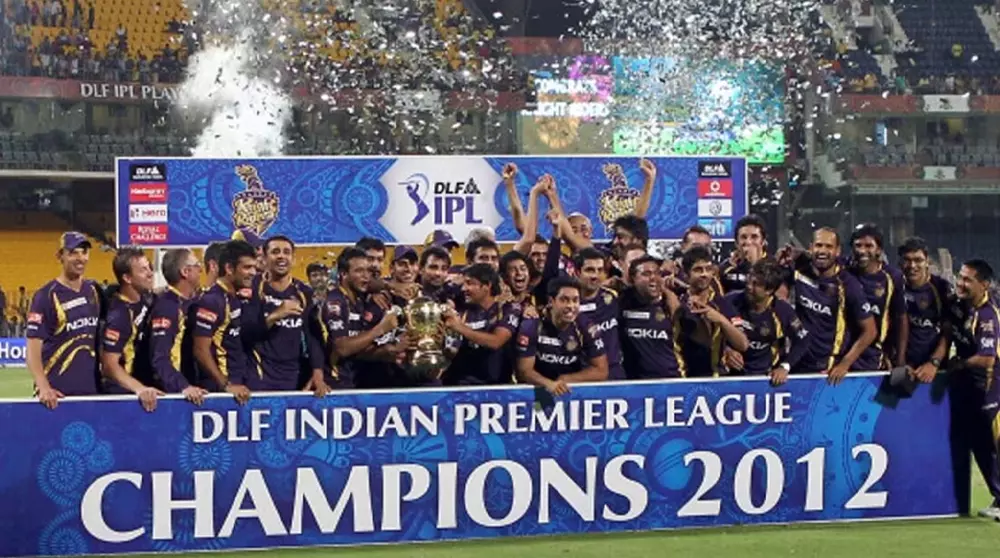 CricketLiveGame - IPL 2012 Champions: Kolkata Knight Riders